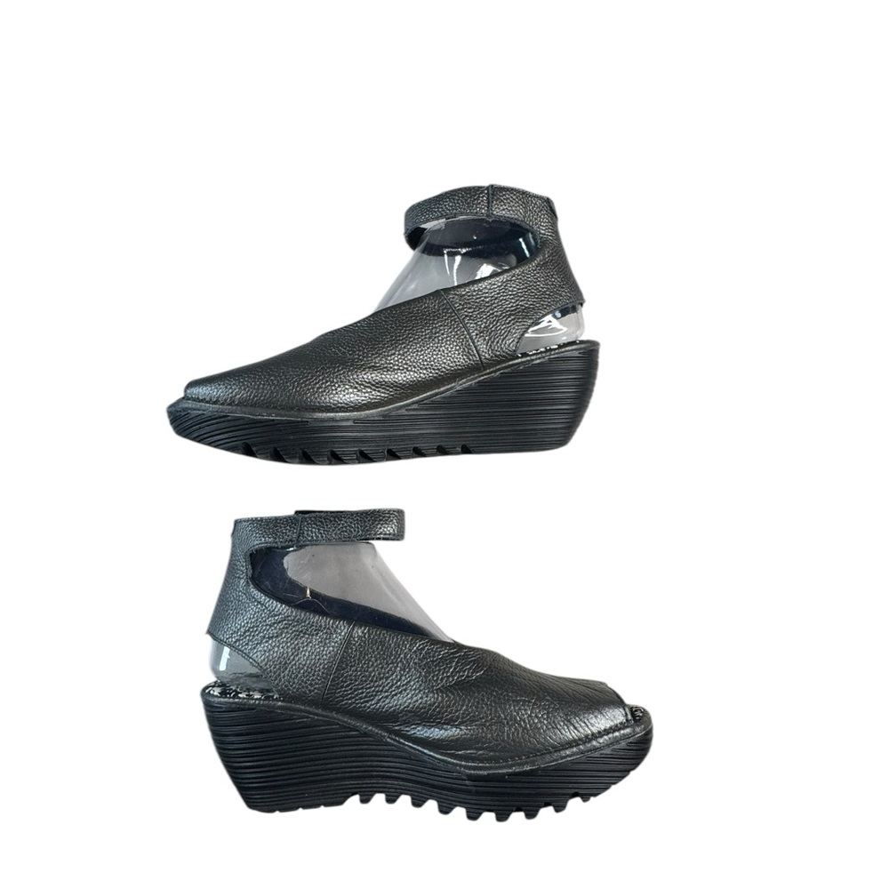 bernie mev. Metallic Pewter Wedge Sandals - Picture 5 of 9